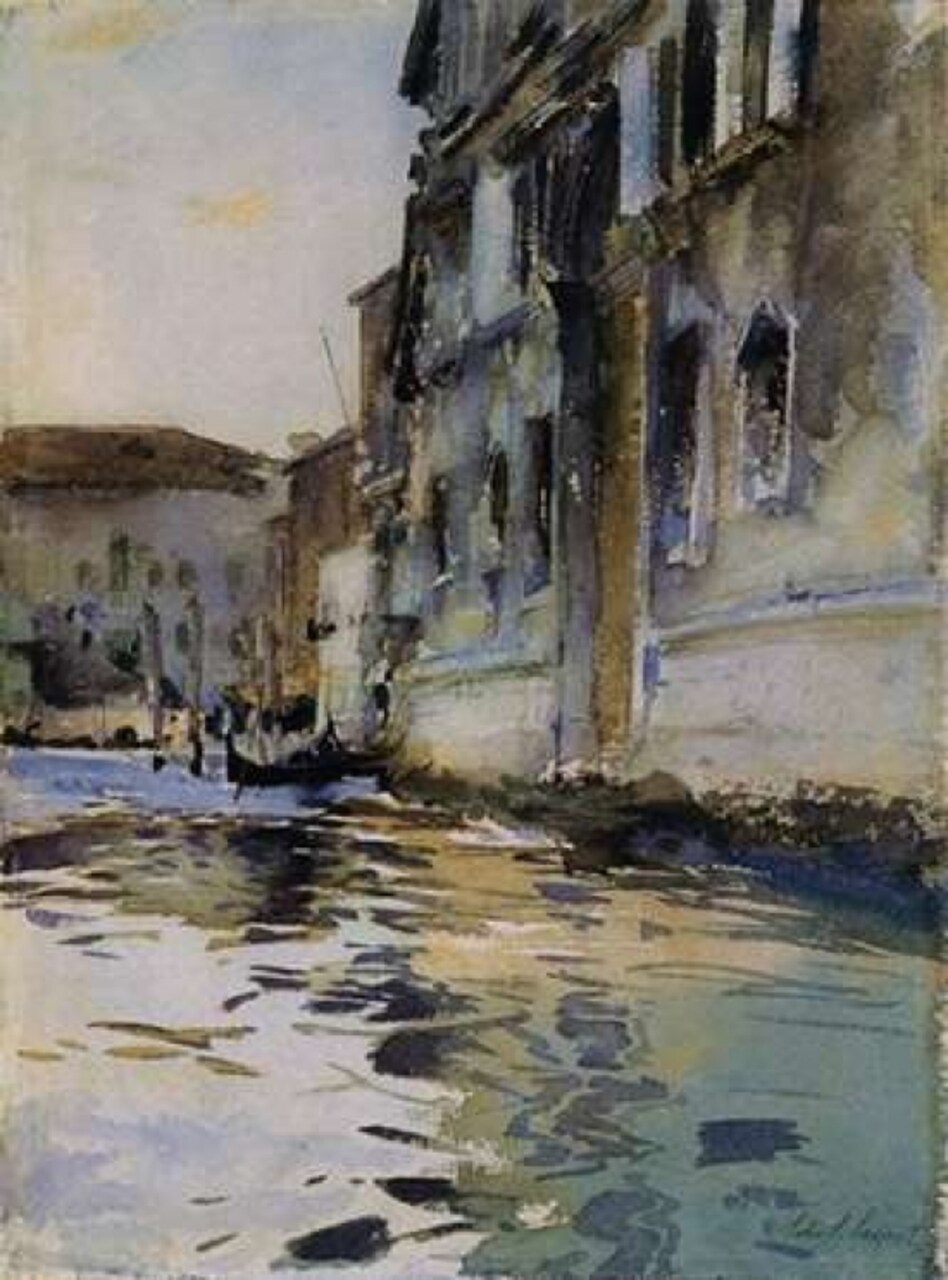 Venetian Canal; Palazzo Contarini degli Scrigni Poster Print by John Singer Sargent - Item # VARPDX374315